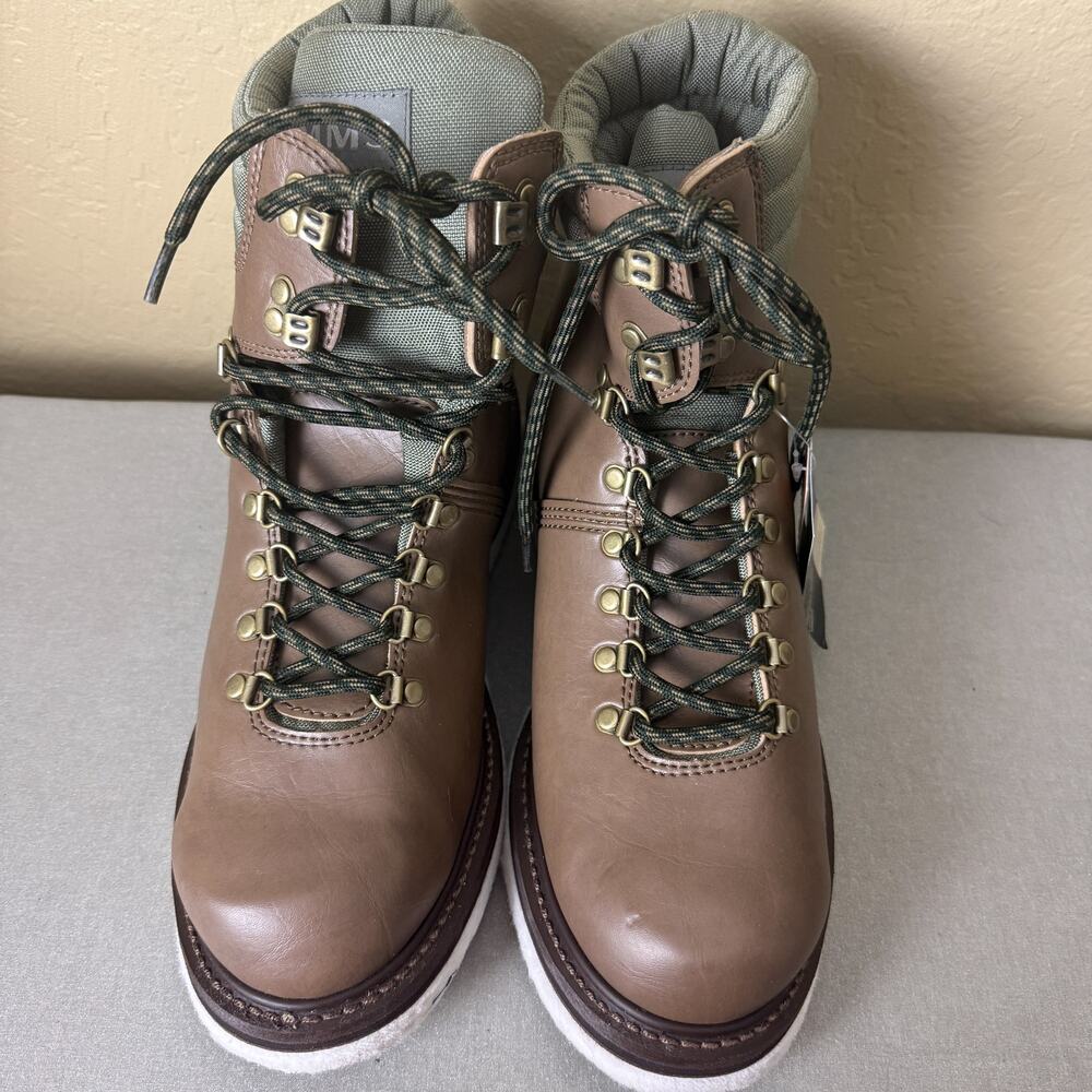 Simms Women’s Wading Boots Size 12 Brown Leather Cordura Felt Sole Fly Fishing